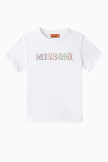Logo T-shirt in Cotton Jersey