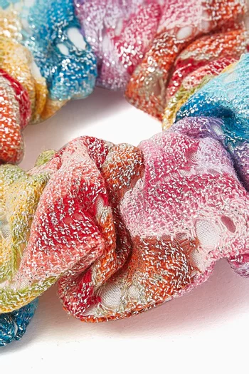 Chevron Knitted Scrunchie