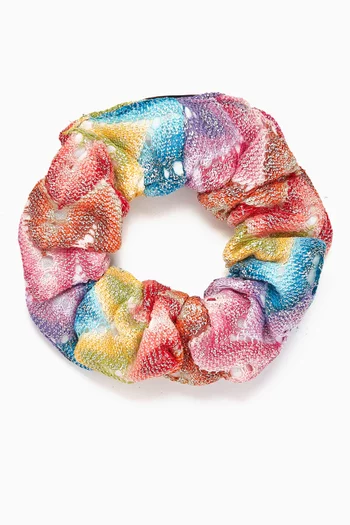 Chevron Knitted Scrunchie