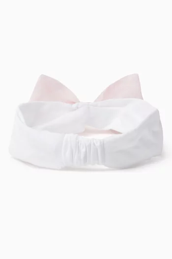 Zigzag Bow Headband in Cotton