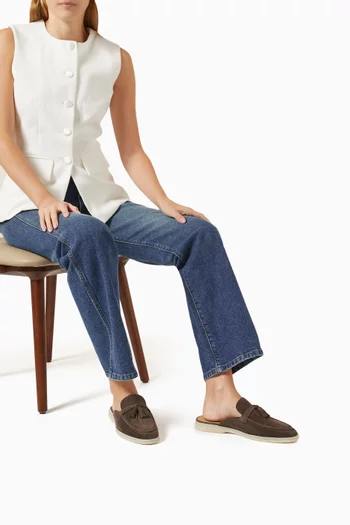 Lucrezia Mules in Suede