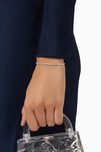 Matrix Bracelet in Rhodium-plated Metal