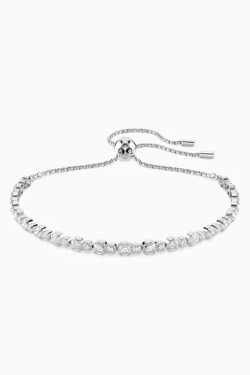 Matrix Bracelet in Rhodium-plated Metal