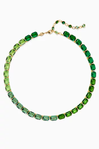 x Ariana Grande Millenia Tennis Necklace in Gold-tone Brass