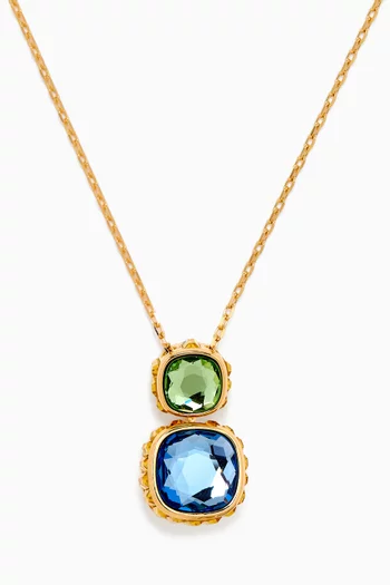 Chroma Twist Pendant Necklace in Gold-tone Metal