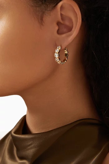 Imber Hoop Earrings in Gold-tone Metal