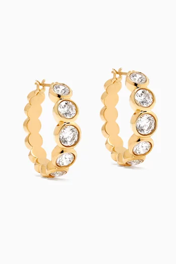 Imber Hoop Earrings in Gold-tone Metal