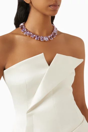 Millenia Crystal Necklace in Gold-plated Metal