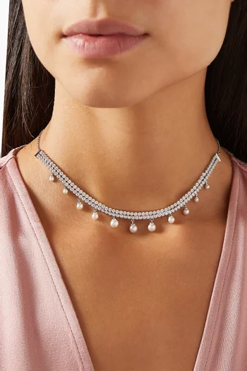x Ariana Grande Choker Necklace in Rhodium-plated Metal