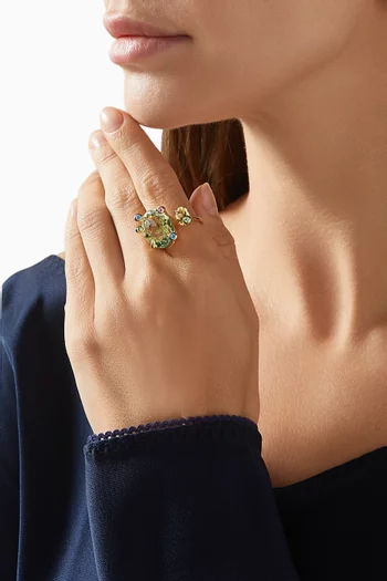 Gema Open Ring in Gold-tone Metal