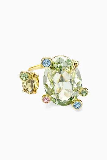Gema Open Ring in Gold-tone Metal