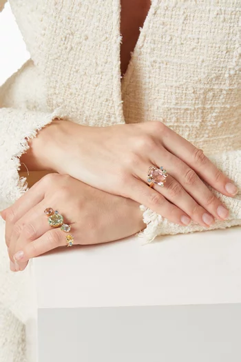 Gema Ring Set in Gold-tone Metal