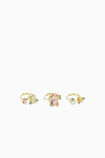Gema Ring Set in Gold-tone Metal
