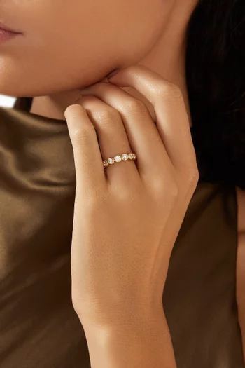 Imber Crystal Ring in Gold-tone Metal