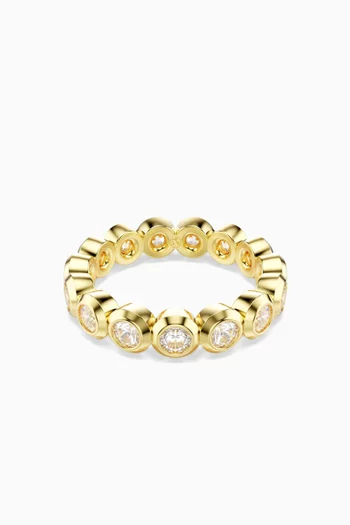 Imber Crystal Ring in Gold-tone Metal