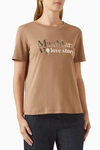 Quieto Logo T-shirt in Cotton