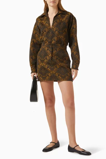 Anemone Oversized Shirt in Virgin Wool Blend