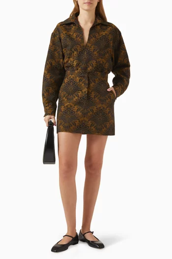 Pomezia Mini Skirt in Tech Wool