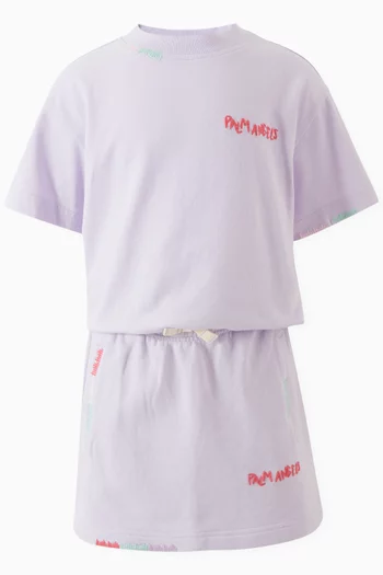 Logo Skirt in Cotton