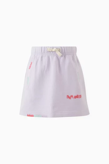 Logo Skirt in Cotton