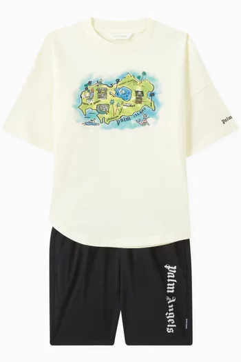 Logo Print Swim-shorts