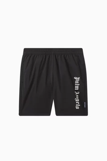 Logo Print Swim-shorts