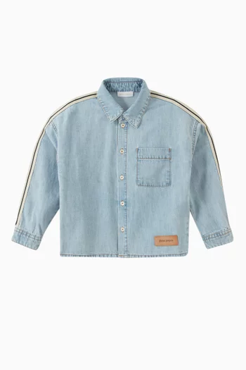 Logo Track Jacket in Chambray