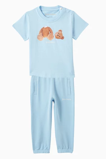 Bear Graphic T-Shirt in Cotton