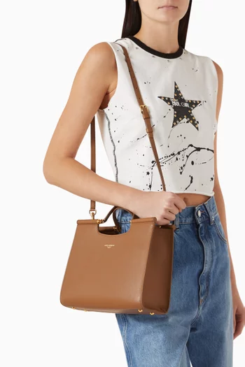 Small Sicily Shopper Tote Bag in Nappa