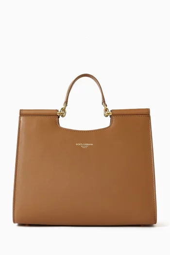 Small Sicily Shopper Tote Bag in Nappa
