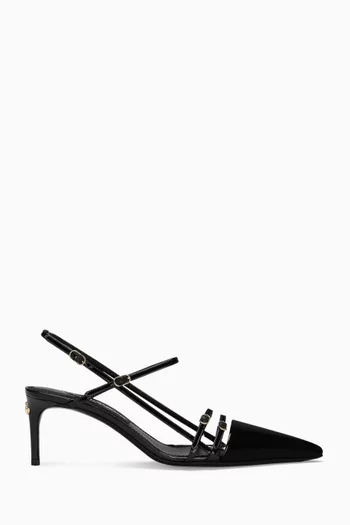 Lollo Slingback 60 Pumps in Patent Leather