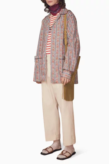 Voyage Imaginaire Pyjama Shirt in Cotton Muslin