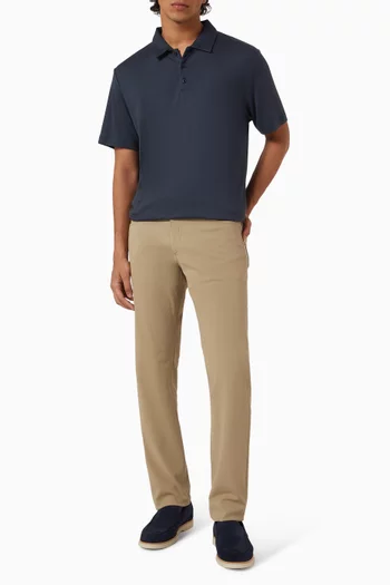 Bron Polo Shirt in Anemone Modal Jersey