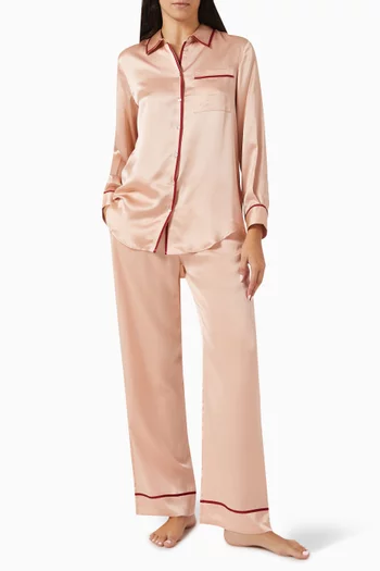 London Pyjama Top in Silk
