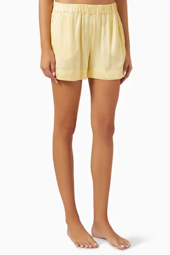 London Pyjama Shorts in Silk