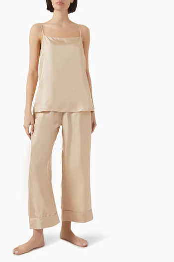 Brescia Pants in Silk-twill