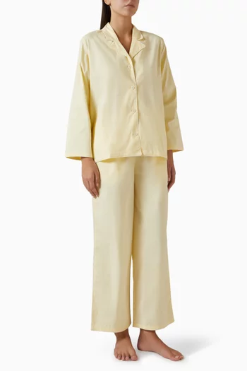 طقم بيجاما بنطال وقميص 402 قطن مطاطي