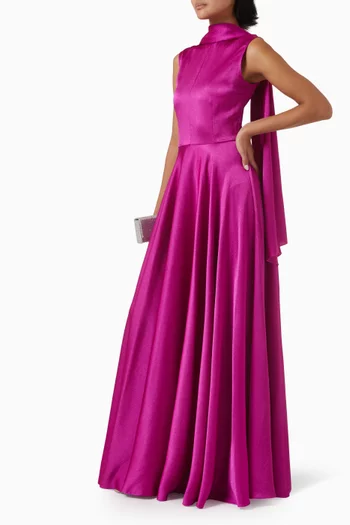 Emelia Scarf Maxi Dress