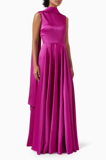 Emelia Scarf Maxi Dress