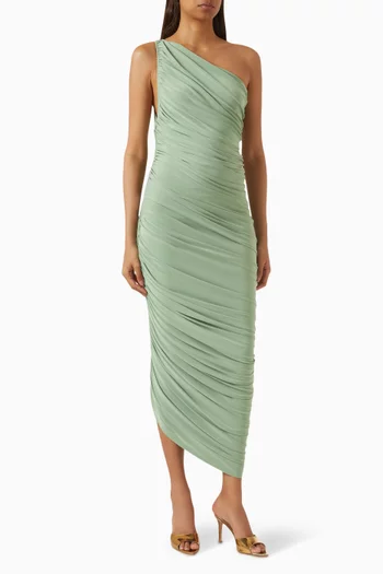 Diana Midi Dress in Poly-lycra