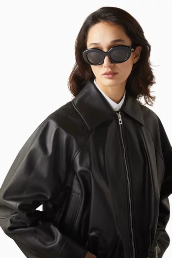 نظارة شمسية بإطار بيضاوي داون أسيتات