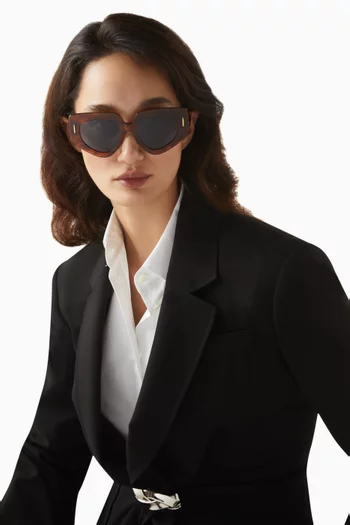 Butterfly Screen Sunglasses in Acetate