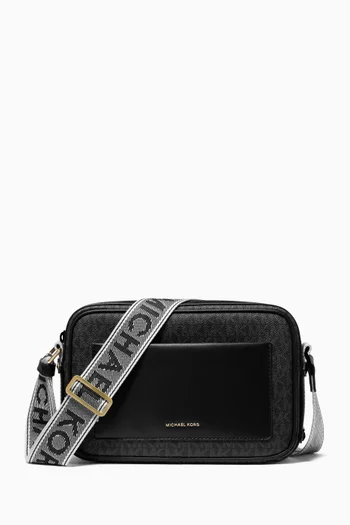 Large Maeve Logo Crossbody Bag in Coated-canvas
