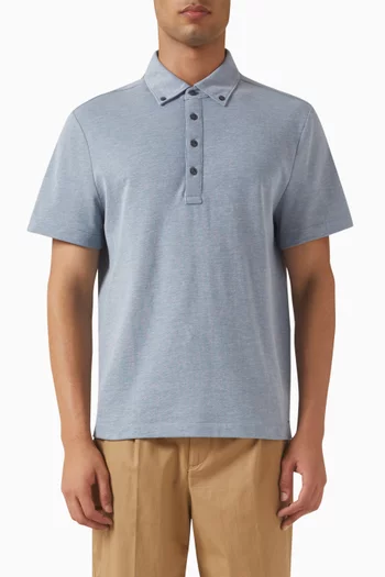 Oxford Polo Shirt in Cotton Piqué