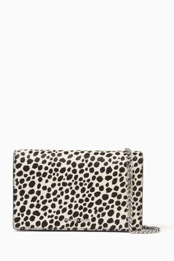 Medium Jet Set Crossbody Bag in Cheetah-print Calf-hair