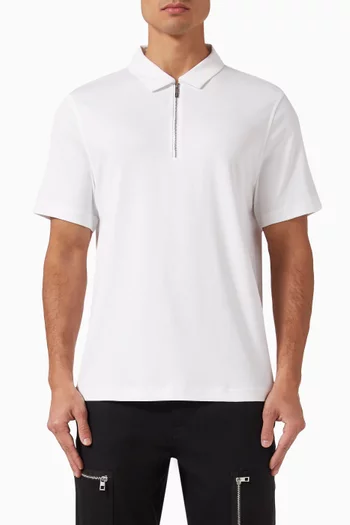 Half-zip Polo Shirt in Cotton