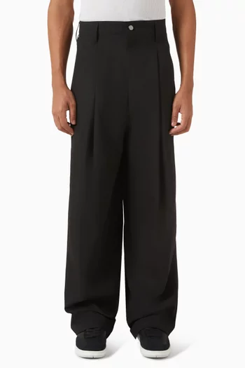 Pleated Wide-leg Pants