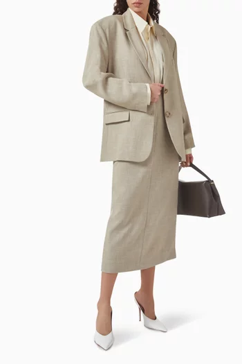 Alison Oversized Blazer in Gabardine