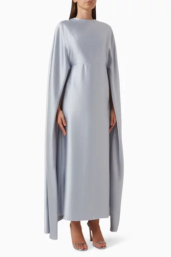 Rosemin Kaftan in Satin Crepe