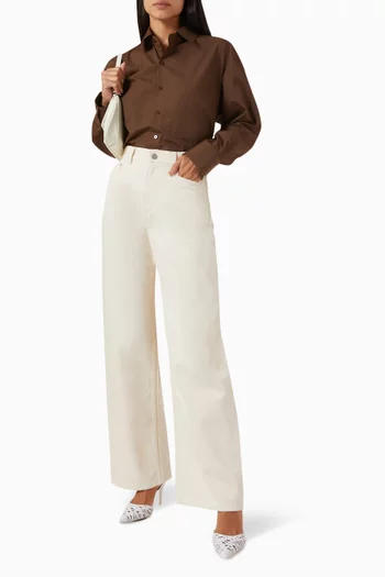 Type 02 Wide-leg Jeans in Recycled Cotton-denim